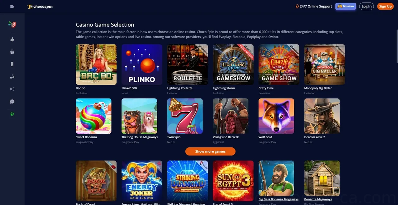 chocospin casino Casino